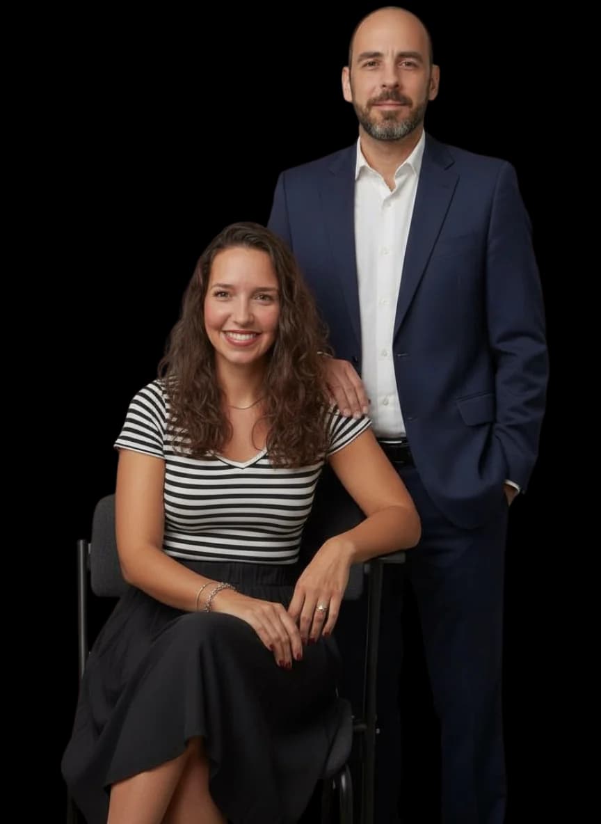 Iara Eugénio e Ricardo Eugénio, fundadores da riia RH